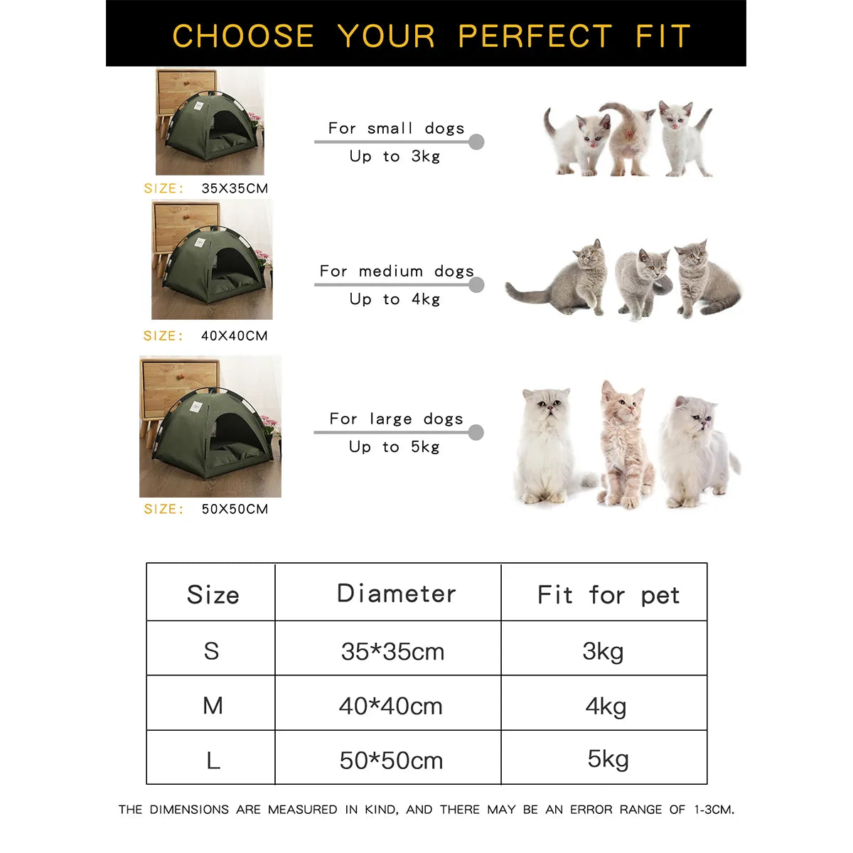 Pet Tent Bed Cats House Supplies Products